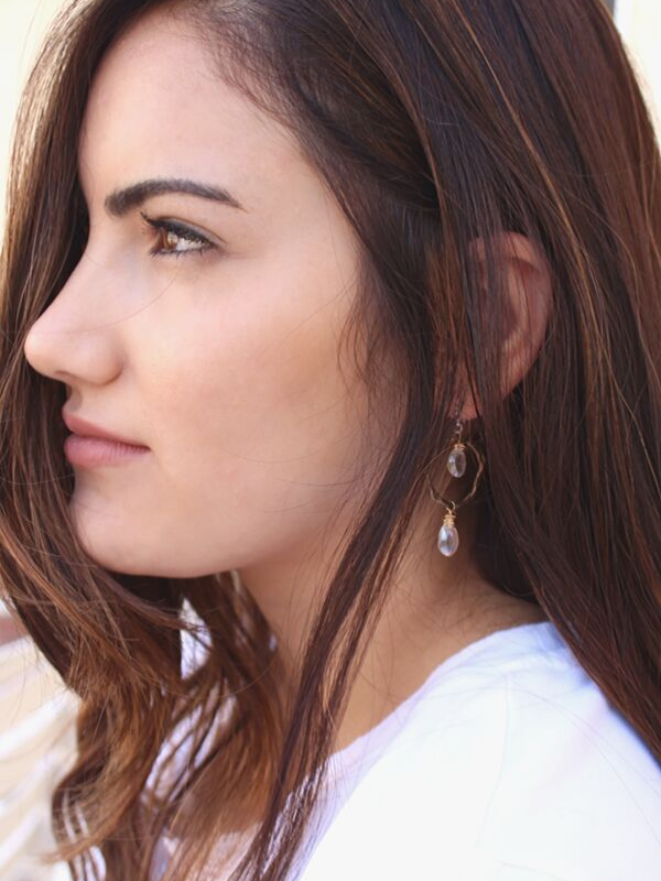 sexy long hair and earrings